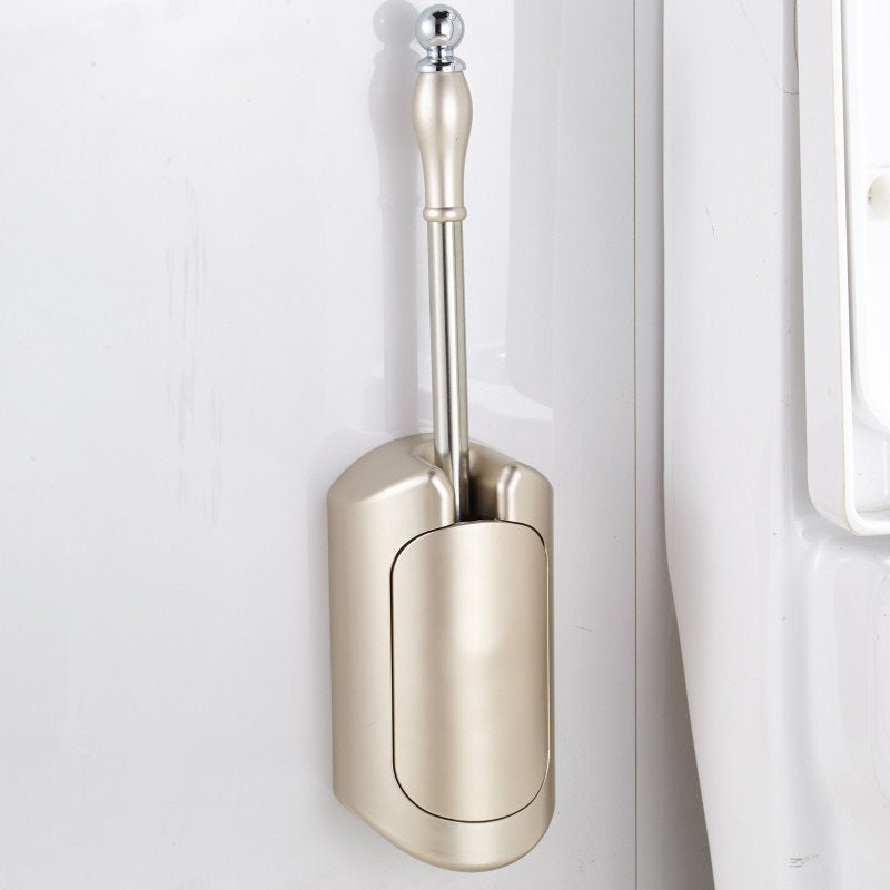 Wall-mounted toilet-free toilet brush set