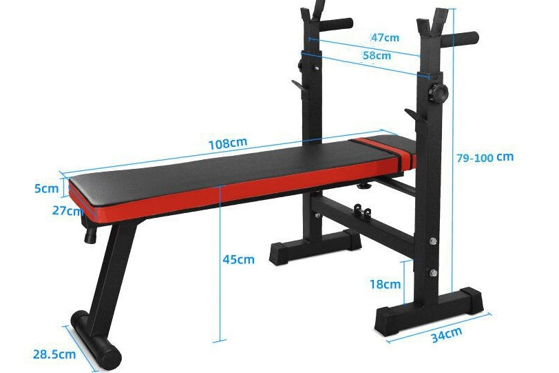 Horizontal Bench Weight Lifting Bed Barbell Suit