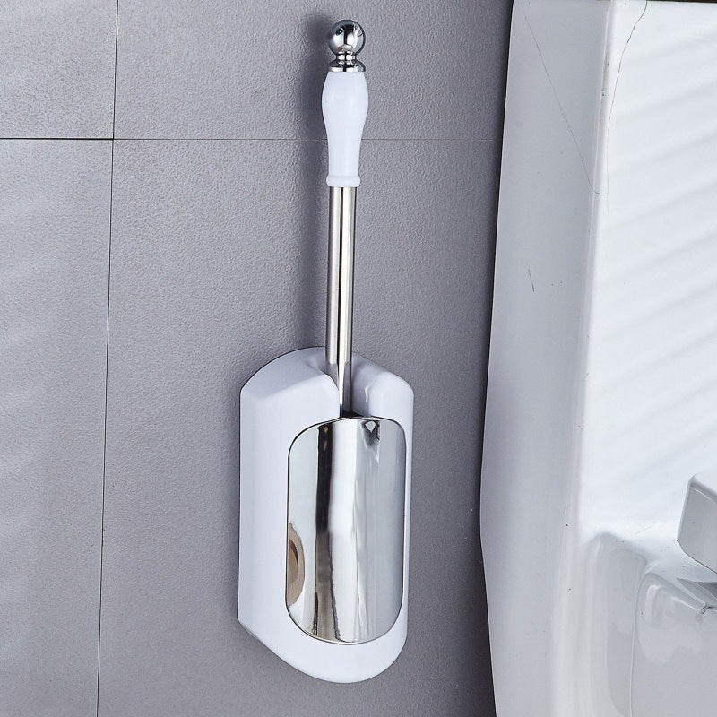 Wall-mounted toilet-free toilet brush set