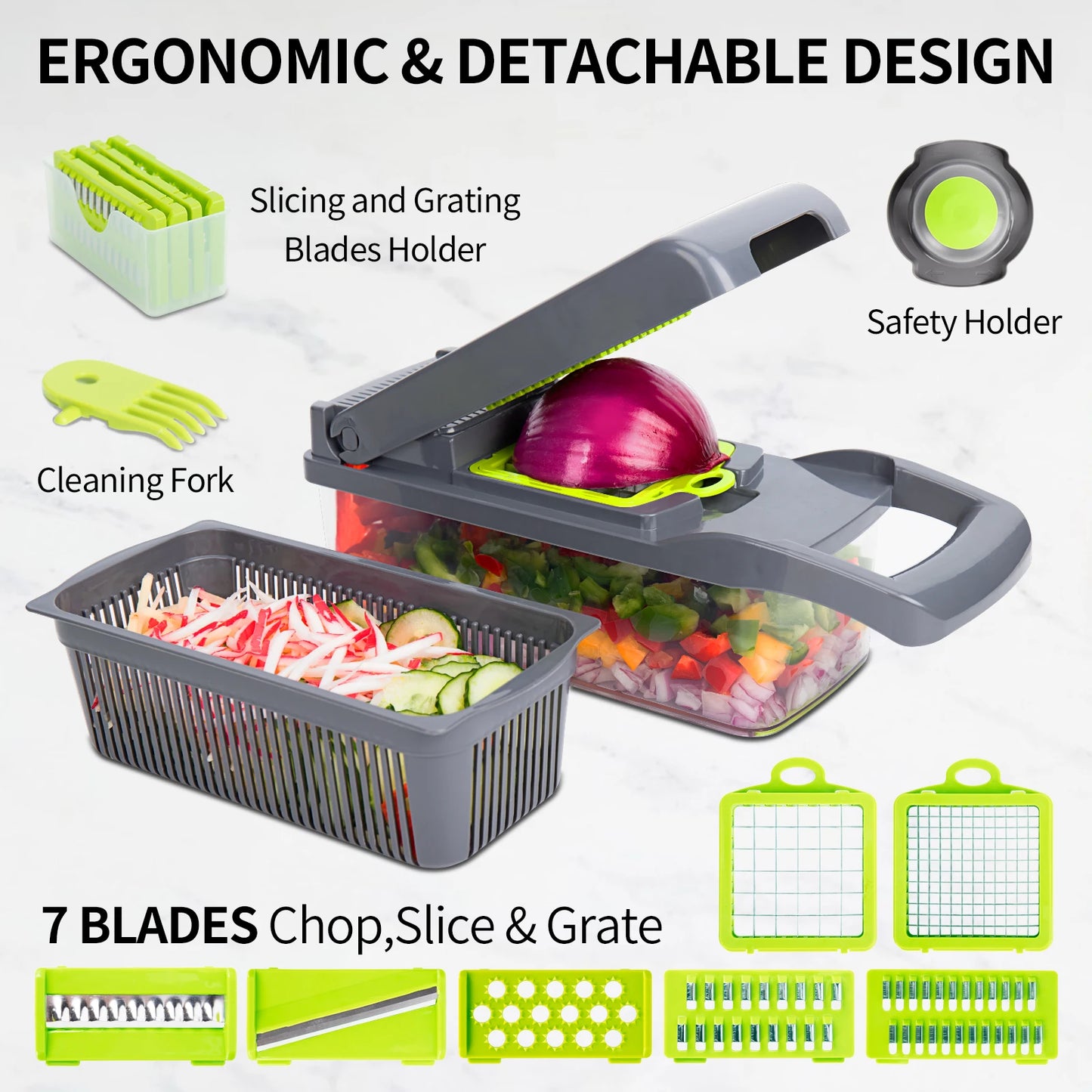 Multifunctional vegetable cutter