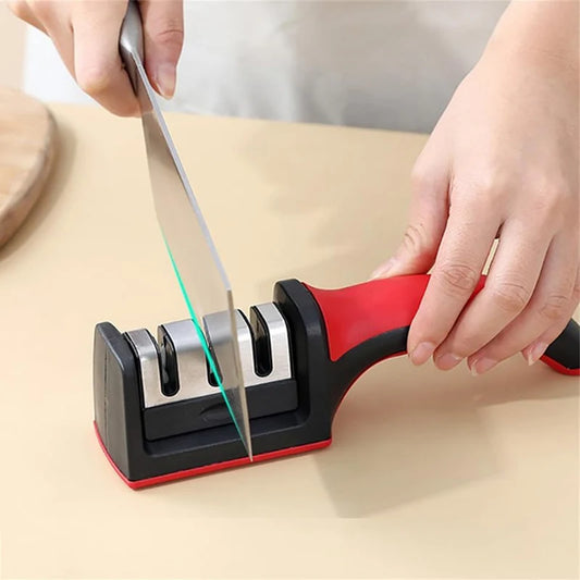 Knife Sharpener Handheld Multi-function 3 Stages Type Quick Sharpening