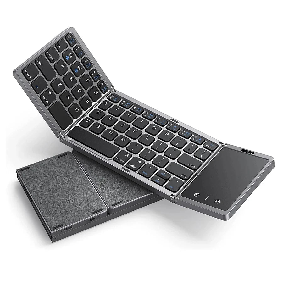 NEW Foldable Wireless Bluetooth Keyboard  With Touchpad