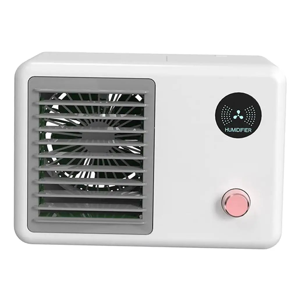 Personal Air Cooler, 3-in-1 Silent Retro Portable Conditioner, 400ml Air Cooler Humidifier with LED