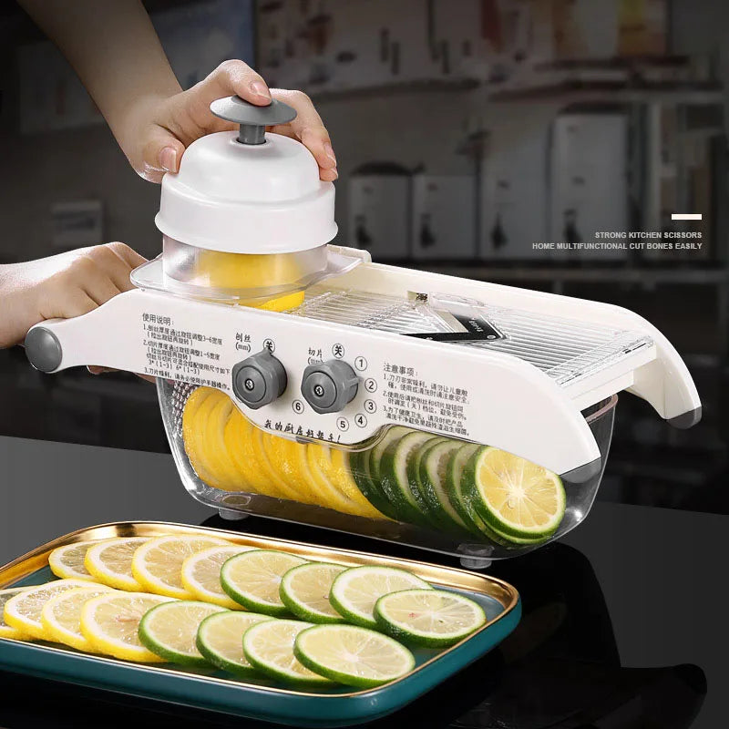 Multifunctional Lemon Grater Vegetable Slicer With Basket