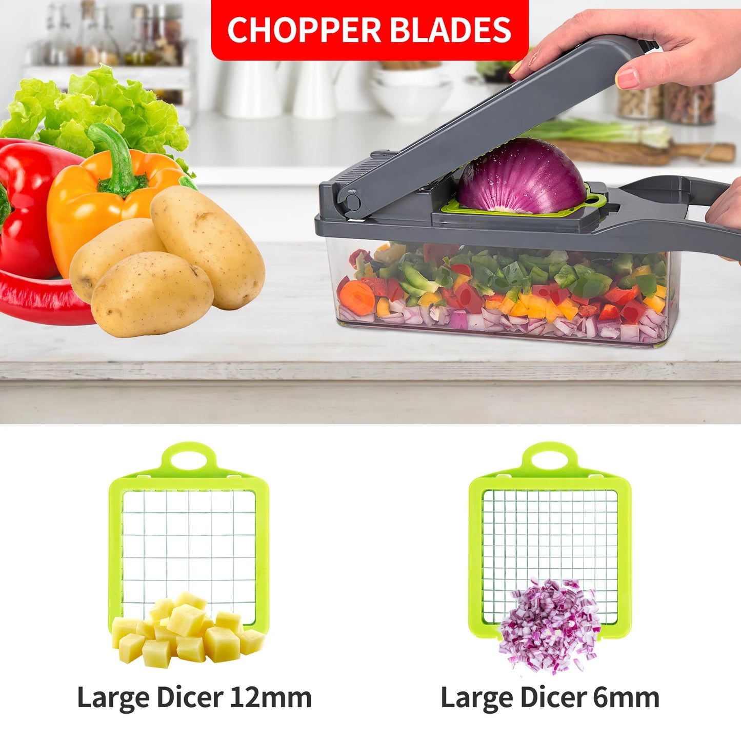 Multifunctional vegetable cutter