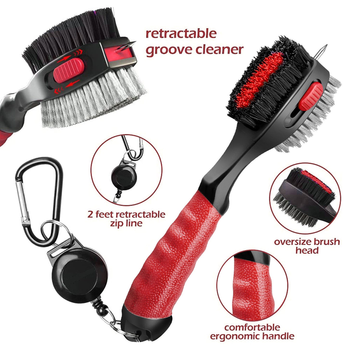 Golf Accessory Club Cleaning Brush